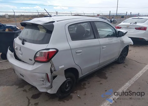 2022 Mitsubishi Mirage Black Edition z USA, uszkodzony, nr VIN ML32AWHJ0NH003739